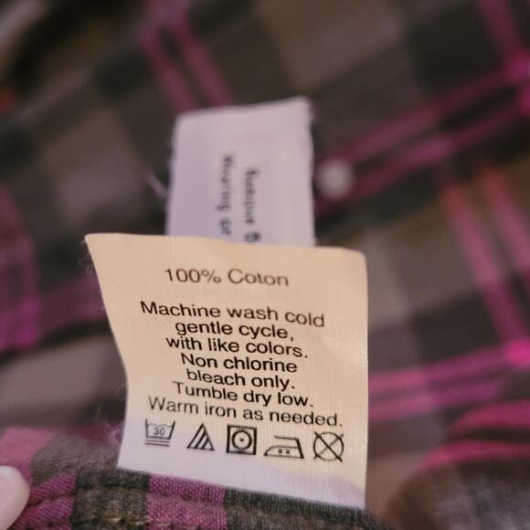 J Crew Mens XS Slim Fit Gray Pink Plaid Cotton Button Down Collared Shirt - Picture 6 of 9